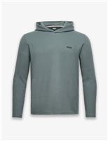 Cotton Rich Waffle Long Sleeve Hoodie