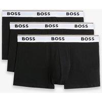 Boss 3 Pack Power Cotton Rich Logo Waistband Trunks Multi