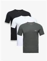 3 Pack Pure Cotton Crew Neck T-Shirts