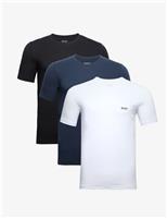 3pk Pure Cotton Crew Neck T-Shirts