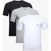 Boss 3 Pack Pure Cotton Crew Neck T-Shirts Black Mix