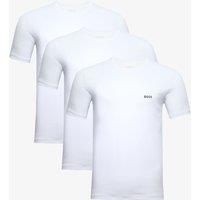 Boss 3 Pack Pure Cotton Crew Neck T-Shirts White