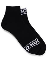 2 Pack Cotton Rich Logo Ankle High Socks