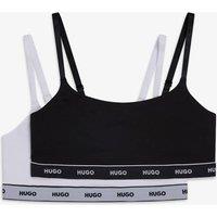 Hugo 2 Pack Cotton Rich Non Wired Bralette White