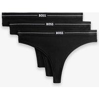 Boss 3pk Cotton Rich Thongs Black