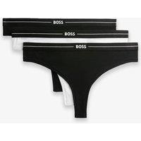 Boss 3pk Cotton Rich Thongs White