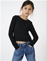 Ribbed Long Sleeve Top (7-14 Yrs)