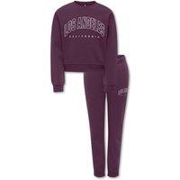 Kids Only Cotton Rich Top and Bottom Outfit (8-14 Yrs) Dark Red