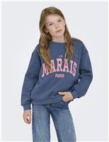 Pure Cotton Le Marais Slogan Sweatshirt (9-14 Yrs)