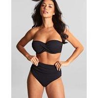 Panache Spirit Ella Wired Padded Bandeau Bikini Top Black