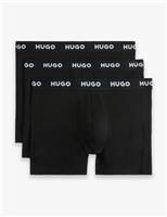 3 Pack Cotton Rich Logo Waistband Boxers