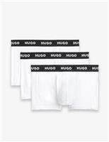 3pk Cotton Rich Logo Waistband Trunks