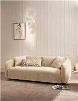 Cocoon Chenille 3 Seater Curved Sofa