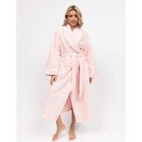 Cyberjammies Striped Fleece Dressing Gown Pink