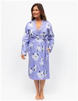 Cotton Modal Floral Dressing Gown