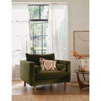 BARKER AND STONEHOUSE Moore Chenille Snuggle Chair Dark Green