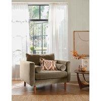 BARKER AND STONEHOUSE Moore Chenille Snuggle Chair Light Grey