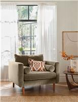 BARKER AND STONEHOUSE Moore Chenille Snuggle Chair Brown