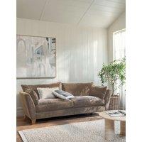 BARKER AND STONEHOUSE Irving Chenille Extra Large 3 Seater Sofa Brown
