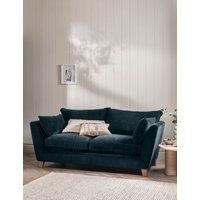 BARKER AND STONEHOUSE Irving Chenille Large 3 Seater Sofa Blue