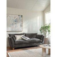 BARKER AND STONEHOUSE Irving Chenille Grand 4 Seater Sofa Grey