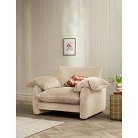 BARKER AND STONEHOUSE Orson Chenille Snuggle Chair Neutral