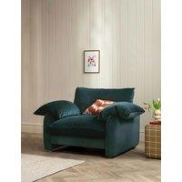 BARKER AND STONEHOUSE Orson Chenille Snuggle Chair Blue