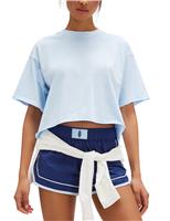 Inspire Pure Cotton Crew Neck Crop T-Shirt