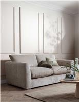 BARKER AND STONEHOUSE Palmer Textured Chenille 3 Seater Sofa Neutral