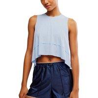 FP Movement Tempo Crew Neck Relaxed Crop Vest Top Light Blue