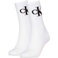 Calvin Klein 2 Pack Cotton Rich Sports Socks White