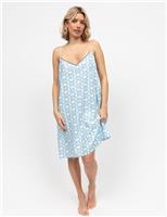 Cotton Modal Geo Print Nightdress