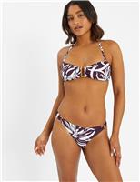 Floral High Leg Bikini Bottoms