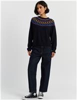Star Design Relaxed Jumper With Cashmere