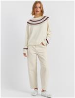 Wool Rich Fair Isle Jumper with Cashmere
