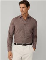 Hackett Brushed Cotton Checked Flannel Shirt Camel