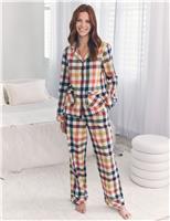 Pure Cotton Gingham Revere Pyjama Set