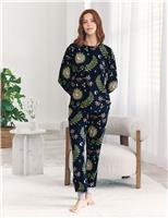Jersey Forest Print Cuffed Ankle Pyjama Set