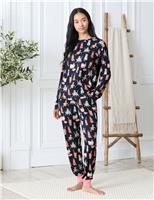 Christmas Cats Crew Neck Pyjama Set