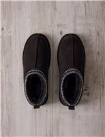 Sheepskin Suede Slipper Boots