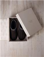 Suede Sheepskin Slipper Boots