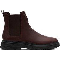 Clarks Leather Pull-On Chelsea Boots Brown