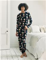 Christmas Pudding Crew Neck Pyjama Set