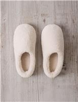 Faux Sheepskin Borg Mule Slippers