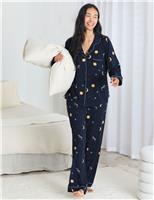 Modal Rich Celestial Button Up Pyjama Set
