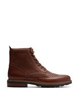 Leather Brogue Casual Boots
