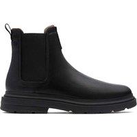Clarks Leather Pull-On Chelsea Boots Black
