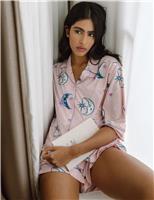 Moon Print Shortie Set