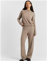 Wool Rich Funnel Neck Jumper with Cashmere