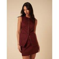 Nobody's Child Lyocell Rich Sleeveless Waistcoat Brown